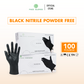 Nitrile Powder Free Disposable Glove, Black (100Pcs/Box)